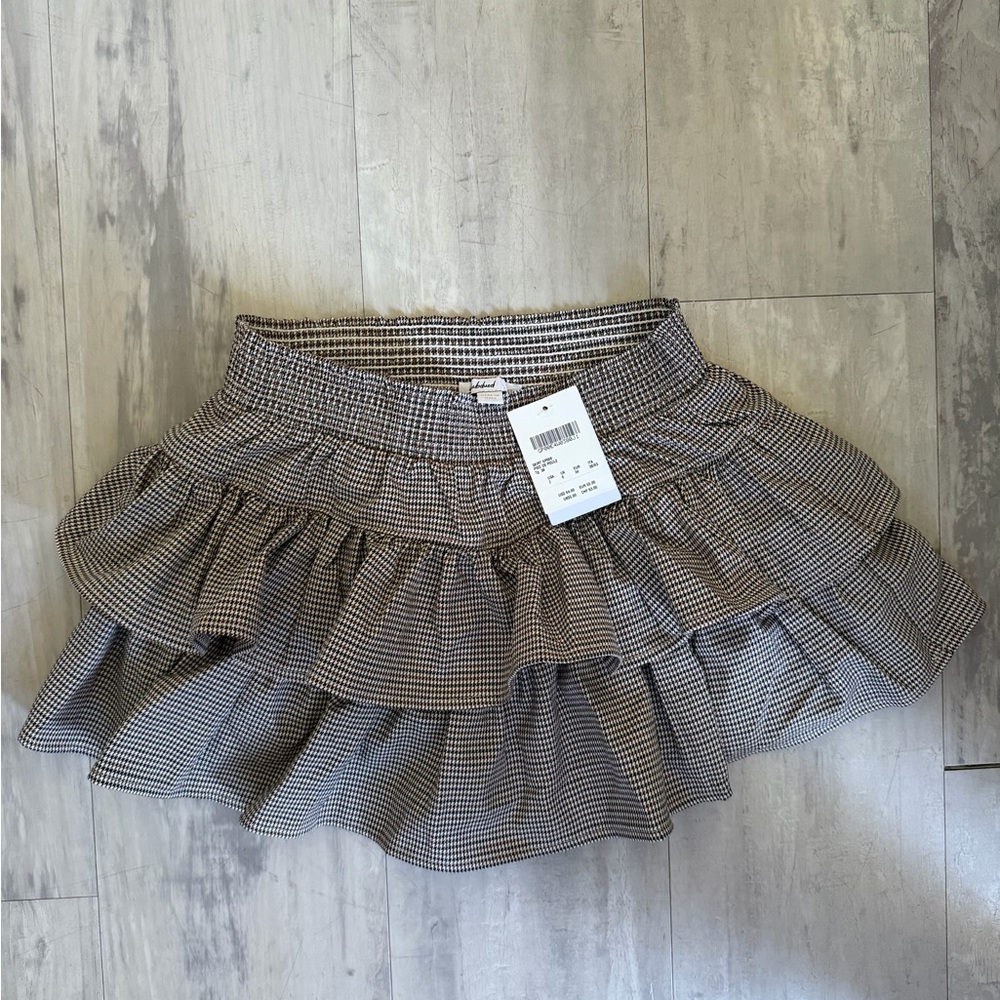 Black and White Checkered Mini skort